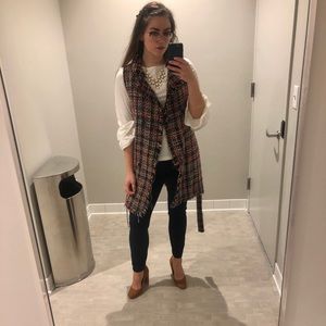 Rainbow Weaved Shrug Vest